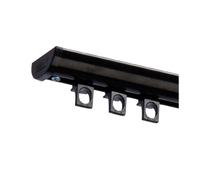 Tringle Rail DS Aluminium Noir pour Rideaux - 1,50m