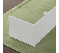 Tringle Rideau Panneau de Cantonnière Moderne Sans Rails, Valance de Plafond Décorative pour Rail ou Tringle à Rideaux, Corniche de Fenêtre en Aluminium (caisson) - Recoupable(7m (23ft))