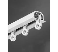 Tringle Rideau Rail de Tringle à Rideau Encastré pour Montage Au Plafond - 3ft 5ft 10ft 11ft 12ft 13ft 15ft 16ft 18ft 20ft 26ft, Tringle à Rideau Encastrée pour Fenêtres/ Séparateur de Pièce(White,180