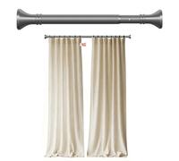 Tringle Rideau Sans Percage Extensible 40-500cm, Inoxydable Barre Rideau Douche sans Perçage Telescopique Antidérapant & Ne Rouille Barre de Douche pour Fenêtres, Penderie, Porte(Gris,70-120cm)