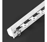 Tringle Rideau Système de Voie de Plafond de Rideau Enfoncé Caché Blanc, Tringle de Rail de Rideau de Séparation de Pièce en Aluminium Robuste, Rideau Encastrable Découpable Unipolaire (Size : 3m (9.