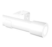 Tringle Rideau Tringle à Rideaux Tringle a Rideaux Réglable Avec Embout Cylindrique 25 Mm De Diamètre Pour Chambre à Coucher Salon Cuisine Blanc 109-435CM