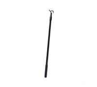 Tringle télescopique avec Crochet, Perche de Manoeuvre Noire 30-60 cm | Profil en aluminium leger et rigide, embout fourche double en matiere composite dense, mecanisme de serrage precis.