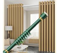 Tringle télescopique réglable pour rideaux d'extérieur - Tringle extensible sans perçage - Vert - Convient pour 3,1 à 4 m - Parfait pour les terrasses et les balcons