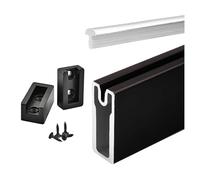 Tringle, tringles de placard,Tringles de placard, Tringle de penderie rectangulaire, barre murale en aluminium