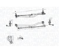 Magneti Marelli Mécanisme d'essuie-glace avant 085570787010 pour BMW 3 Coupé