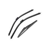 Tringlerie Liaison D'essuie-Glace pour Fiat pour 500 312 2007 2008 2009 2010 2016 2017 3PCS Essuie-Glace Voiture Avant Arrière Pare-Brise Quatre Saisons Accessoires Durables(3PCS)