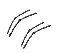 Tringlerie Liaison D'essuie-Glace pour Fiat pour 500 312 2007 2008 2009 2010 2016 2017 3PCS Essuie-Glace Voiture Avant Arrière Pare-Brise Quatre Saisons Accessoires Durables(4 pièces)