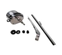 Tringlerie Liaison D'essuie-Glace pour Jeep 12V Acier Inoxydable 31 * 12.5 * 7cm Finition Réglable Kit Moteur D'essuie-Glace Hotrod Street Rod
