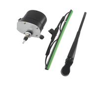 Tringlerie Liaison D'essuie-Glace pour Jeep Tracteur Pêche pour Caravane ATV-UTV Kit Moteur D'essuie-Glace Électrique 12V Moteur avec Lames Bateaux RV 01287358 7731000001(Motor Wiper)