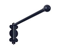 Tringles à Rideaux à 180°pour Fenêtres,Tringles à Rideaux à Bras Pivotant Robustes,Tringle à Rideau à Bras Oscillant,Tringle Portière pour Panneaux Latéraux(Size:120cm,Color:Noir)