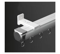 Tringles à Rideaux coulissantes Blanches pour Chambre à Coucher, Montage Mural/Plafond, 3, 4, 5, 6, 7, 8, 9, 10, 11, 12, 13, 14, 15, 16 Pieds de Long, Kits de r,Wall Mount-11ft/3.4m/132in