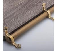 Tringles à tapis d'escalier élégantes en laiton - Coureurs d'escalier décoratifs de 24/28/30/32/36 pouces for un maintien sécurisé du tapis(Brass-3pcs,32in/81cm)