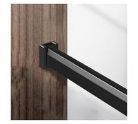 Tringles de penderie， Tringle de penderie de 20, 30, 40, 50 ou 60 pouces de long avec kits de supports - Tube de rail de penderie mural - Kit de système d'organisation de penderie(Schwarz,23in/58cm)