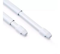 Tringles de vitrage extensibles avec vis - 60 à 90 cm - Blanc