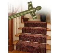 Tringles d'escalier antidérapantes pour tapis - Supports de sécurité décoratifs avec embout sphérique pour une installation sûre des escaliers
