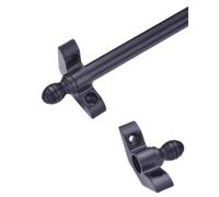Tringles d'escalier avec support et matériel - Fixation polie pour tapis d'escalier pour bureau, musée, théâtre, couloir - Facile à installer, longueur réglable 10 cm-100 cm (30 cm)