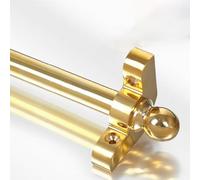 Tringles d'escalier pour Tapis de 59'', 55'', 50'', 45'', 36'', 28'', 26'', 20'' de Long, Barres de Tapis d'escalier dorées avec Embout sphérique - Support de Fixation Inclus pour Fixer Les