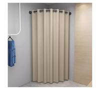 Tringles d'intimité incurvées en métal pour vestiaire - 76,2 à 114,3 cm - Noir - Solution d'angle simple