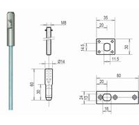 Tringles TEG complet 837 METALUX pour serrures 2 et 3 points - F15837SG00