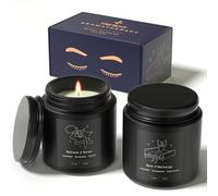 TRINIDa Coffret cadeau de bougies parfumées Sleep - Bougies d'aromathérapie pour homme, bougies noires de luxe, cadeaux d'anniversaire pour homme pour soulager le stress et favoriser le sommeil