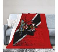 Trinidad and Tobago Flag Flannel Blanket Ultra Soft Micro Fleece Throw Blankets Warm Air Conditioning Lightweight Bedding for Sofa Couch Chair All Season
