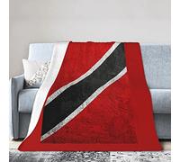 Trinidad and Tobago Flag Flannel Blanket Ultra Soft Micro Fleece Throw Blankets Warm Air Conditioning Lightweight Bedding for Sofa Couch Chair All Season