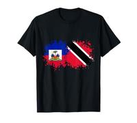Trinidad et Haïti ensemble, moitié trini, moitié haïtien T-Shirt