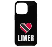Trinidad Tobago Limer Heart Flag Caribbean Pride Culture Coque pour iPhone 13 Pro