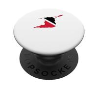 Trinidad Tobago Limer Heart Flag Caribbean Pride Culture PopSockets PopGrip Adhésif