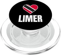 Trinidad Tobago Limer Heart Flag Caribbean Pride Culture PopSockets PopGrip pour MagSafe