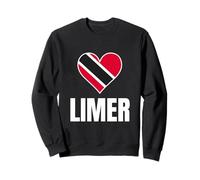 Trinidad Tobago Limer Heart Flag Caribbean Pride Culture Sweatshirt