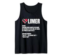 Trinidad Tobago Limer Word Def Heart Flag Caribbean Pride Débardeur