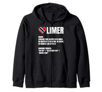 Trinidad Tobago Limer Word Def Heart Flag Caribbean Pride Sweat à Capuche