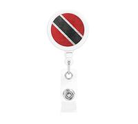 Trinité-et-Tobago drapeau porte-Badge rétractable bobine Clip porte-carte d'identité pour infirmière étudiant employé de bureau