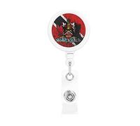 Trinité-et-Tobago drapeau porte-Badge rétractable bobine Clip porte-carte d'identité pour infirmière étudiant employé de bureau