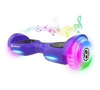 Trinity HOVERBOARD avec haut-parleur musical, roues à DEL de 16,5 cm, trottinette auto-équilibrée, portée maximale de 8 km et 10 mph, alimentée par double moteur de 200 W, certifié UL2272, hover board