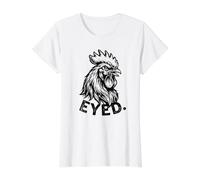 Trinity Love Clothing Co.Co.Co.Rooster aux Yeux foncés T-Shirt Graphique avec Valeur