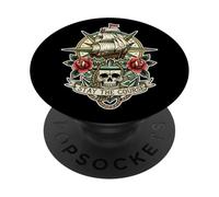 Trinity Love Clothing Company Stay The Course Tattoo Skull Ship PopSockets PopGrip Adhésif