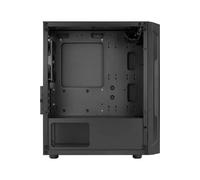 Aerocool Trinity Mini, Mini ATX Tower Case, Tempered Glass Side Panel, 1 x 12cm FRGB Fans, 2 x FRGB Fans, Black
