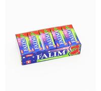 Trinovi.com Falim Sugarless Plain Chewing Gum au Goût Pastèque, 100 Unité (Lot de 5x20), Zuckerfreier Naturkaugummi avec Geschmack Pastèque-Geschmack, Saveur Rafraîchissante - Trinovi