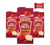 Trinovi Heinz Tomato Frito (3 x 350 g), sauce tomate pour pâtes, riz et pizza, idéale pour la cuisson- Avec barre de chocolat Tony's Chocolonely comme cadeau