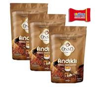 Trinovi Osso Café Turc à la Noisette - 3 x 200 g - Traditionnel Ottoman Fraîchement Moulu - Aromatique