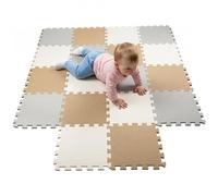 Trintion Lot de 18 Tapis de Sol Puzzle en Mousse pour Enfants - Tapis de Jeu Éducatif et Interactif 30x30 cm, Moquette EVA Antidérapante, Confort et Sécurité pour Chambre