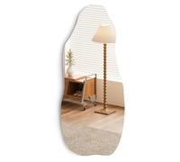 Trintion Miroir Mural Asymétrique 100x50cm Nuage sans Cadre Décoratif | Miroir ondulé forme nuage au design artistique, apporte une touche moderne et élégante à votre intérieur.