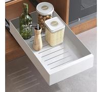 Trintion Tiroir télescopique, petite armoire, petite armoire, design pour armoire, organisateur de placard extensible pour la cuisine, 25 x 43 x 8 cm (l x P x H)