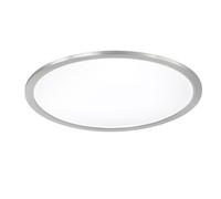 Plafonnier phoenix nickel mat 1x25w smd led d45 Gris G