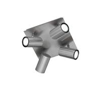 TRIO, Spot, Marley 4xGU10, max.35,0 W Corps: metal, Nickel mat L:24,0cm, L:24,0cm, H:15,0cm IP20