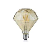 TRIO, Ampoules, Diamant 1xE27, max.0,0 W Corps: metal, Transparent & couleur Ø:11,5cm, H:13,8cm IPX0