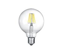 TRIO, Ampoules, Globe 1xE27, max.6,0 W Corps: Verre, Transparent claire Ø:12,5cm, H:17,3cm IPX0,Réglable avec interrupteur